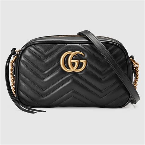 borsa gucci a spalla pelle nera gg|Gucci Borsa a Spalla GG Piccola Matelassé .